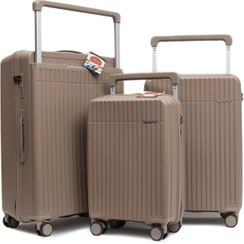 تصویر ست چمدان راپیدو مدل ۸۰۵۰ رنگ نسکافه ای Rapido suitcase set, model 8050,Nescafe
