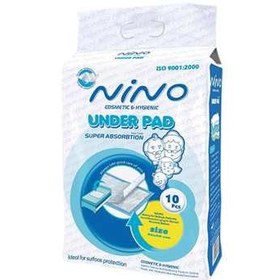 تصویر زیر انداز بهداشتی نینو- بسته 10 عددی ا Nino Under pad 10pcs Nino Under pad 10pcs