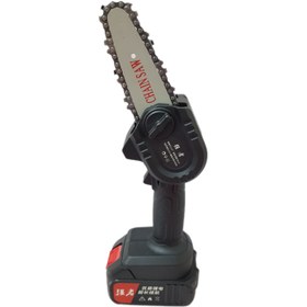 تصویر اره برقی شارژی قدرتی (اره زنجیری) برند CHAIN SAW مدل 21V با تیغه 10 سانتی متری (4 اینچ) 