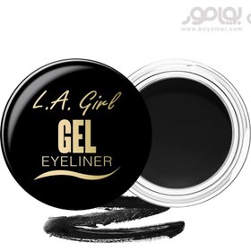 تصویر خط چشم ژله ای ال ای گرل رنگ مشکی وزن 3 گرم L.A.GIRL GEL EYELINER JET BLACK