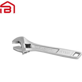 تصویر آچار فرانسه 8 اینچ سفید آروا مدل 4402 French wrench 8 inches white Areva model 4402