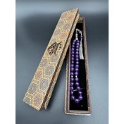 تصویر تسبیح 33 تایی آمیتیست اصل درجه یک 