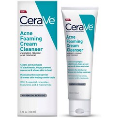 تصویر فوم شستشوی ضد جوش سراوی CeraVe حجم 150 میل CeraVe serum anti-pimple washing foam, volume 150 ml