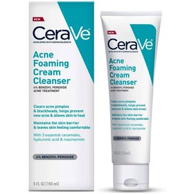 تصویر فوم شست و شوی ضدآکنه سراوی ا Acne Foaming Cream Cleanser Cerave Acne Foaming Cream Cleanser Cerave