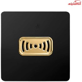 تصویر زنگ ملودی مدل امگا طلایی میانه مشکی طلایی