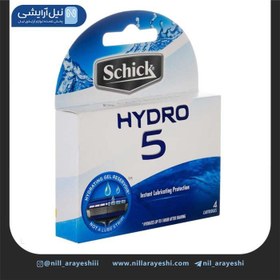 تصویر تیغ یدک 5 لبه هایدرو شیک SCHICK schick 5-edge hydro-stylish spare razor