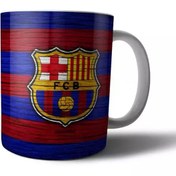 تصویر ماگ سرامیکی فوتبالی تیم فوتبال بارسلونا لالیگا اسپانیا بارسا barselona barsa 