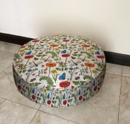 تصویر بالش زیر نشیمنی دایره ای مخمل مدل CU70-81 