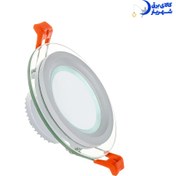 تصویر پنل دور شیشه ای ۱۲وات برتر مدل آترین Glass frame LED Panel 12W Bartar-Atrin