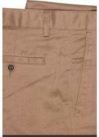 تصویر شلوار کتان کلاسیک مردانه به رنگ زمین برند varetta Men's Earth Color Linen Classic Cut Trousers