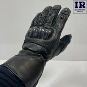 تصویر دستکش زمستانی موتور سواری راپیدو rapido مشکی کربن 