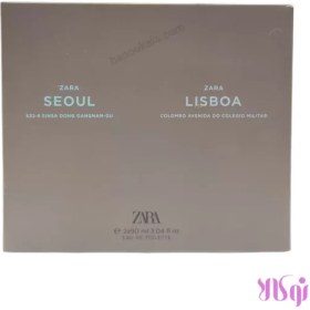 تصویر ست ادوتویلت مردانه زارا مدل ZARA SEOUL + LISBOA حجم 100 میلی لیتر ZARA SEOUL + LISBOA Eau De Toilette 100ML