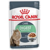 تصویر پوچ گربه بالغ با دستگاه گوارش حساس رویال کنین ROYAL CANIN Digestive Sensitive in Gravy 