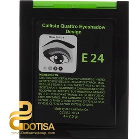 تصویر سایه چشم چهار رنگ کالیستا مدل Quattro شماره E24 ا Callista Eyeshadow 4Colors Quattro Design NoE24 Callista Eyeshadow 4Colors Quattro Design NoE24