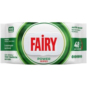 تصویر دستمال مرطوب پاک کننده سطوح فیری ۱۰۰ تایی Fairy