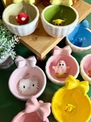 تصویر ماگ شناور داخل عروسكى دسته پاپيونى كد ٢٤٠٧ 