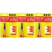 تصویر چسب قطره ای رازی مدل Super Glue حجم 3 میلی لیتر چسب مایع رازی مدل چسب قطره ای رازی مدل Super Glue حجم 3 میلی لیتر