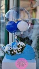 تصویر باکس گل مناسب بیمارستان گل و بادکنک برای سورپرایز ویژه 