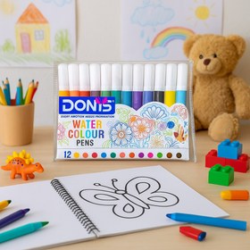 تصویر ماژیک آبرنگی ۱۲ رنگ 