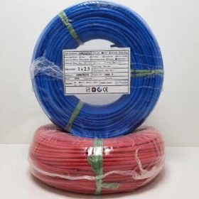 تصویر سیم نسوز سیلیکونی آبی سایز S 1*0.35 افشان قلع اندود (آگر) AWG 22 BLU