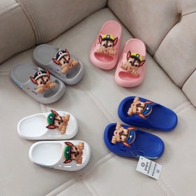 تصویر دمپایی بچگانه پاپاترول سیلیکونی رنگی 