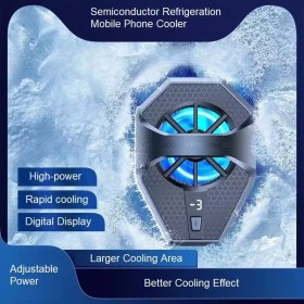 تصویر فن خنک کننده رادیاتوری گوشی موبایل مدل AL-21 AL-21 Mobile Phone Radiator Portable Gaming Cooler