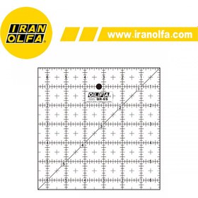 تصویر خط کش اُلفا (OLFA) ژاپن - مدل QR-6S (6.5×6.5 اینچ) 