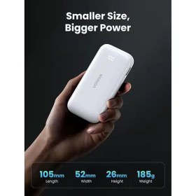 تصویر پاوربانک یوگرین مدل PB501 25189 ظرفیت 10000 میلی آمپر ساعت Ugreen PB501 25189 10000mAh Power Bank