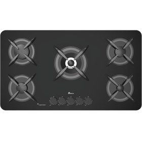 تصویر اجاق گاز شیشه ای بیمکث مدل 2206 مشکی Bimax 2206 Glass Gas Stove Black
