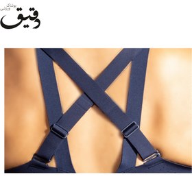 تصویر نیمتنه ورزشی بروکس Brooks underwire سرمه ای BROOKS UNDERWIRE