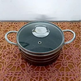 تصویر قابلمه تفلون گرانیتی دهانه 16 یک تا دو نفره ورق سنگین فریال 