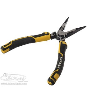 تصویر انبر دم باریک کنزاکس مدل KLN-28 سایز 8 اینچ Kenzax KLN-28 Long Nose Pliers 8 Inch