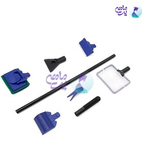 تصویر ست چند کاره نظافتی آکواریوم جینگی JY-5X cleaning set jingei 