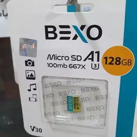 تصویر کارت حافظه یا رم بکسو128Bexo گیگ با سرعت بالا و گارانتی مادام العمر 100MB و 667X 