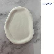 تصویر ظروف بتنی سینی دفرمه 18*23 سانت (رنگ رندم) 