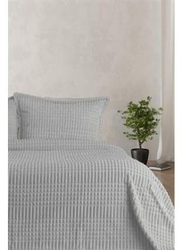 تصویر ست پتو دوتایی ۳ تکه مدل مدرن رنگ خاکستری برند merinos Modern Line 3 Piece Double Blanket Set Gray