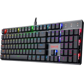 تصویر کیبورد بی سیم مکانیکال گیمینگ ردراگون مدل Static X K535P-KBS RGB Redragon Static X K535P-KBS RGB Gaming Keyboard