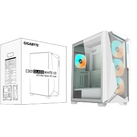 تصویر کیس گیمینگ گیگابایت C301 GLASS WHITE V2 