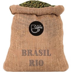 تصویر دانه قهوه سبز عربیکا برزیل ریو | Arabica Brazil Rio Green Coffee bean 