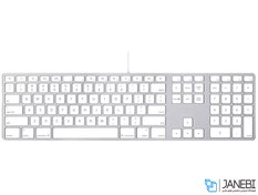 تصویر کیبورد بی سیم اپل مدل MK2C3 با حسگر اثر انگشت و عدد دار 