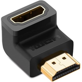 تصویر تبدیل hdmi زاویه دار 90 درجه یوگرین مدل 20109 Ugreen 20109 HDMI Male To Female Angled Adapter