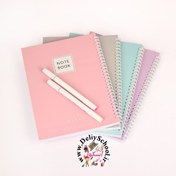 تصویر دفتر مشق ۸۰ برگ کیفت پاستلی 