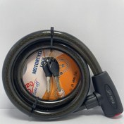 تصویر قفل شلنگی 1/5 متر ضخامت 2 مغزی برنجی 