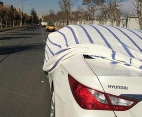 تصویر چادر خودرو پژو ۴۰۵ و پرشیا پشت پنبه درجه یک ضد آفتاب و ضد خش 