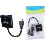 تصویر تبدیل HDMI به VGA رویال به همراه کابل صدا 