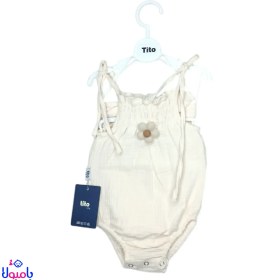 تصویر ست بادی و هد بند دخترانه موسلین 