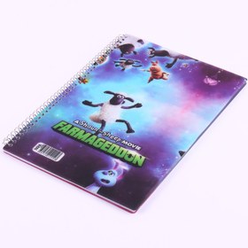 تصویر دفتر نقاشی سیمی 50 برگ طرح کارتونی پاپا Papa Painting Notebook 50 Sheets