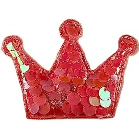 تصویر تیکه دوزی طرح تاج پولکی 