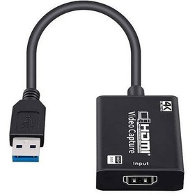 تصویر کارت کپچر USB3 به HDMI کابلی 4K ا 4K HDMI to USB 3.0 Capture Card 4K HDMI to USB 3.0 Capture Card