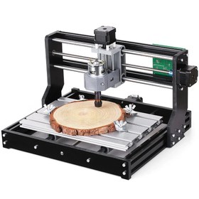 تصویر کیت دستگاه مینی سی ان سی (mini cnc) به همراه لیزر حکاکی 15W مدل 3018 pro رومیزی Mini CNC and 15000mW Laser Engraver Kit Model 3018 PRO